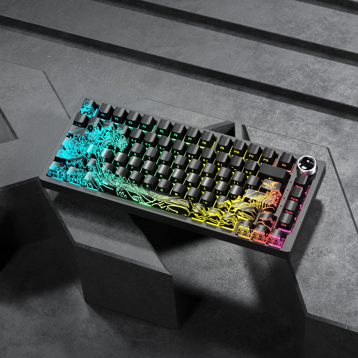 XVX IMD Spider Web Shine-Through OEM Profile 118-Key Keycap Set