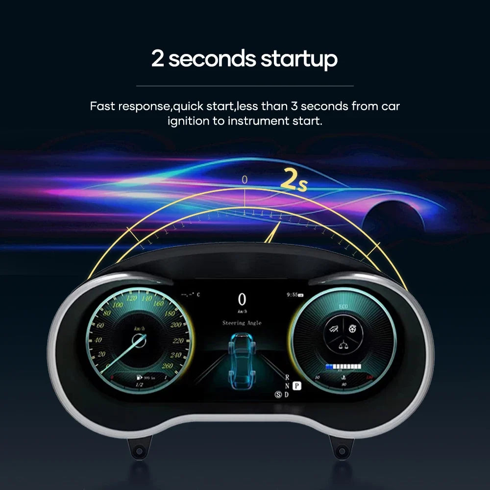LCD Digital Cluster For Mercedes Benz C Class GLC Class W205 W253 2015-2018 NTG 5.0 Linux Digital LCD Dashboard Instrument Gauge Cluster