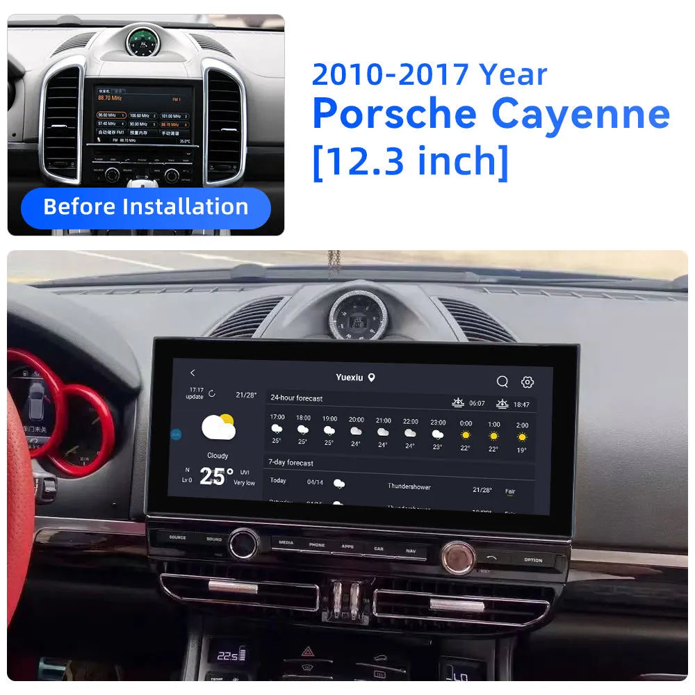 12.3 inch Car Radio for Porsche Cayenne 2010-2017