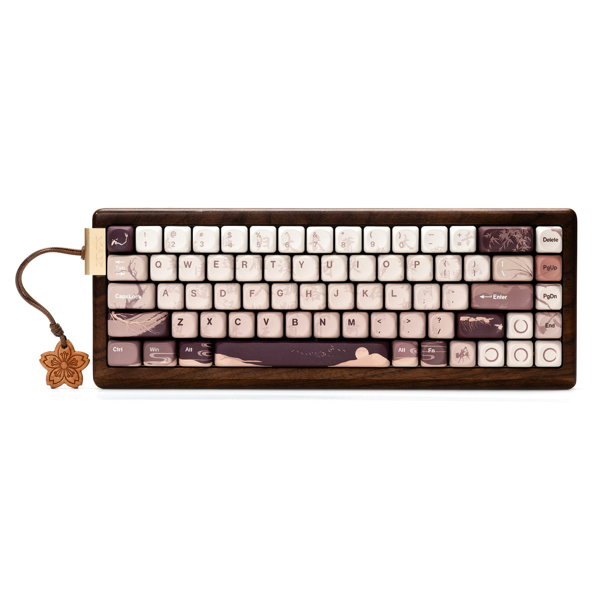 XVX MU68 FujiWave VIA Wireless Wooden Mechanical Keyboard