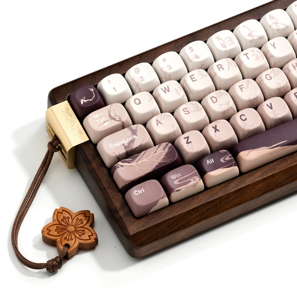 XVX MU68 FujiWave VIA Wireless Wooden Mechanical Keyboard