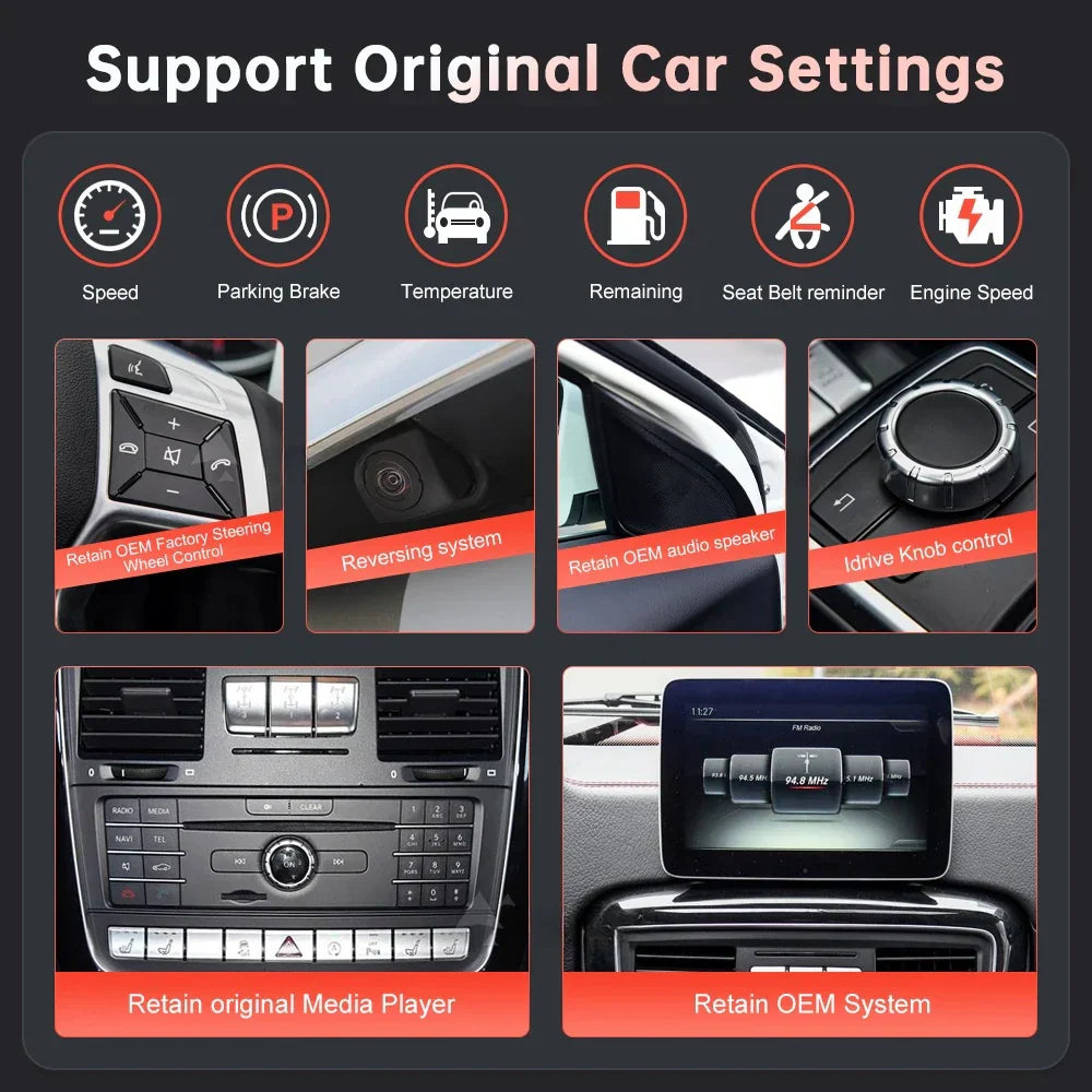 Mercedes Benz G Class 2013-2018 Wireless Apple CarPlay Android Auto Car Multimedia Linux Touch Screen