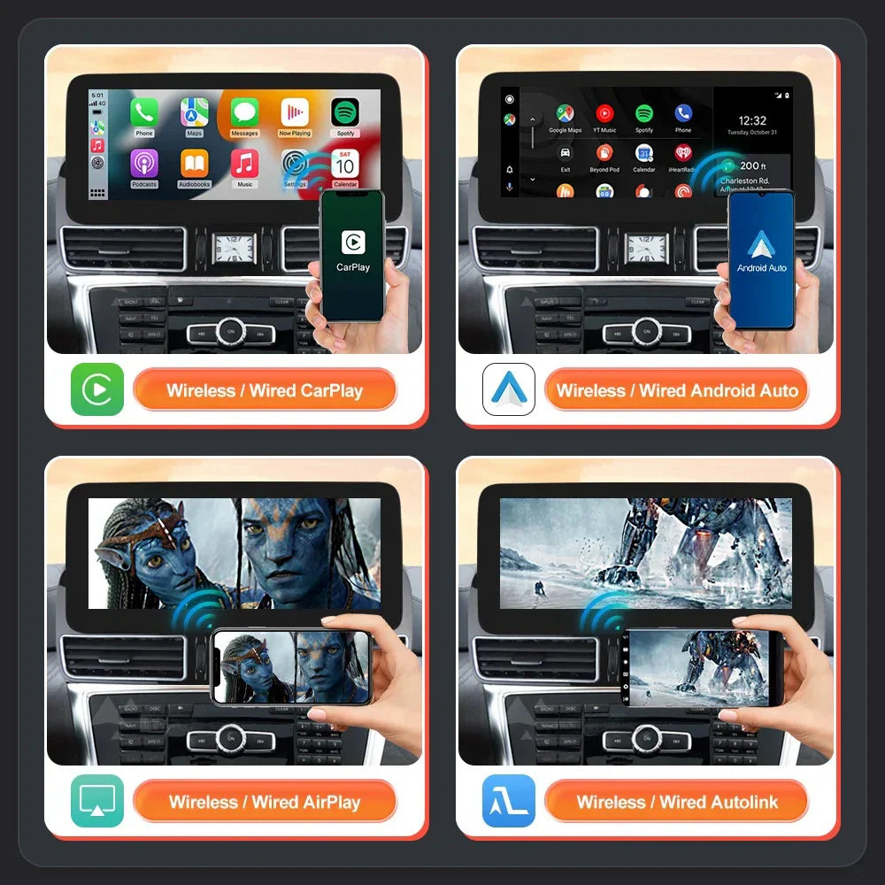 Mercedes Benz ML/GL 2012-2015 Wireless Apple CarPlay Android Auto Car Multimedia Linux Touch Screen