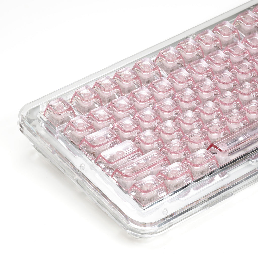 XVX Arctic Transparent Double-Shot PC Keycap Set