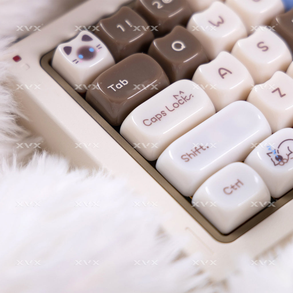 XVX House Cat Themed MAO Profile 149-Key PC Keycap Set