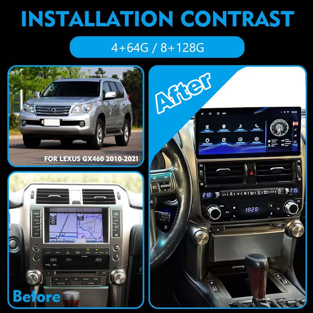 Lexus GX460 2010 - 2021 CarPlay Multimedia Video Player All-new Car Radio