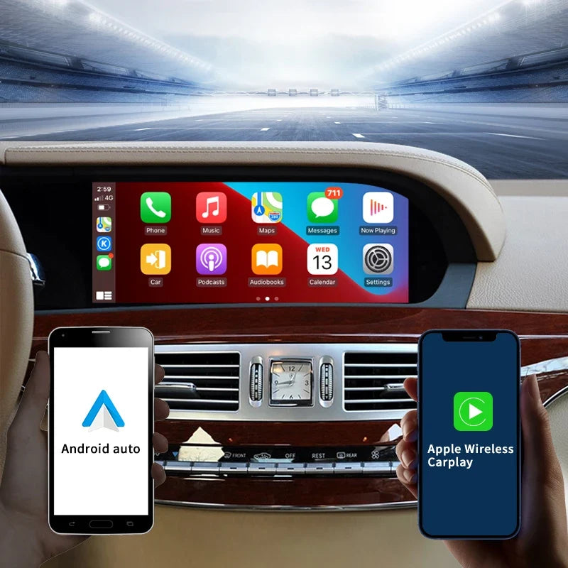 Mercedes Benz S Class W221 2005-2013 Android 13 Car Radio 10.25inch Screen