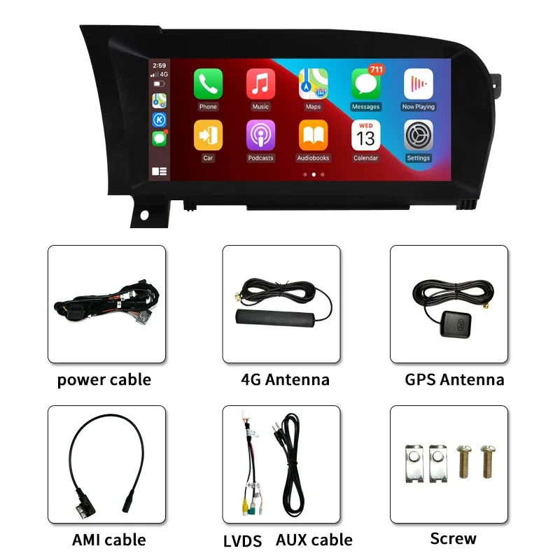 Mercedes Benz S Class W221 2005-2013 Android 13 Car Radio 10.25inch Screen