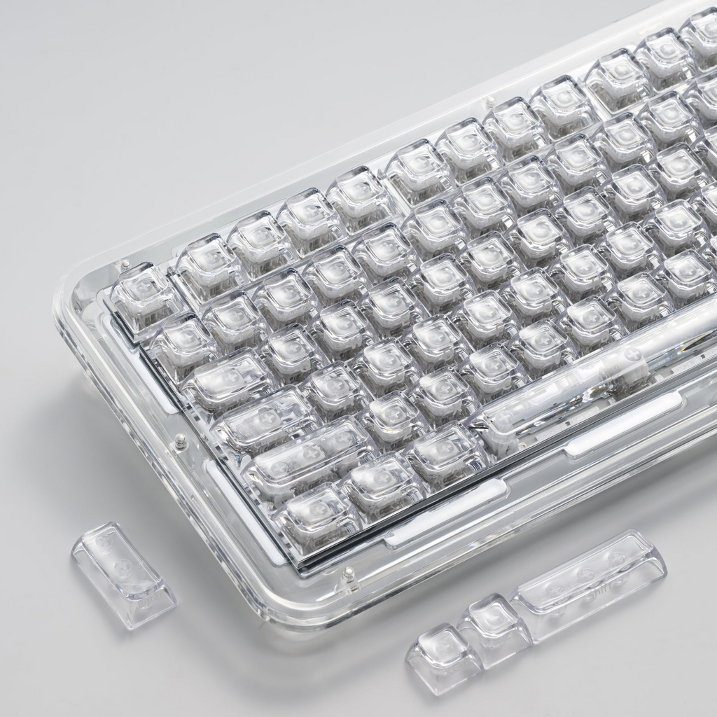 XVX Arctic Transparent Double-Shot PC Keycap Set