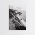Winding Beach Road, Coastal Drive, Ocean Cliffs, Travel Landscape, Canvas Print, Office Wall Art, Fall Adventure Style, Neutral Coastal Decor