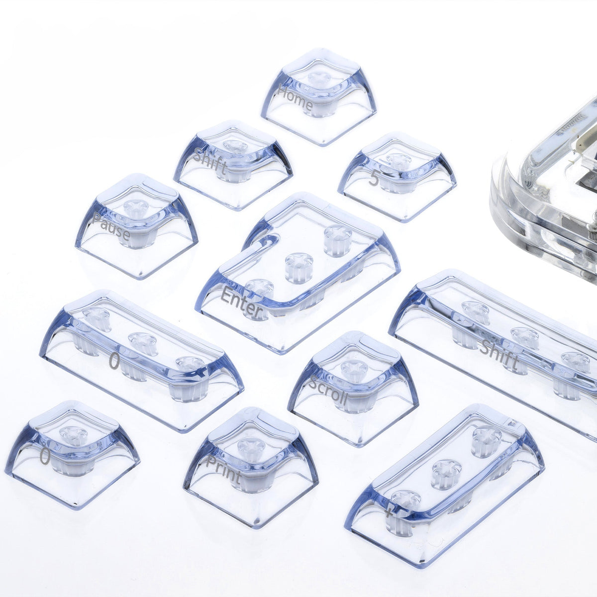 XVX Arctic Transparent Double-Shot PC Keycap Set