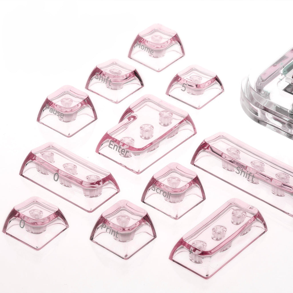 XVX Arctic Transparent Double-Shot PC Keycap Set