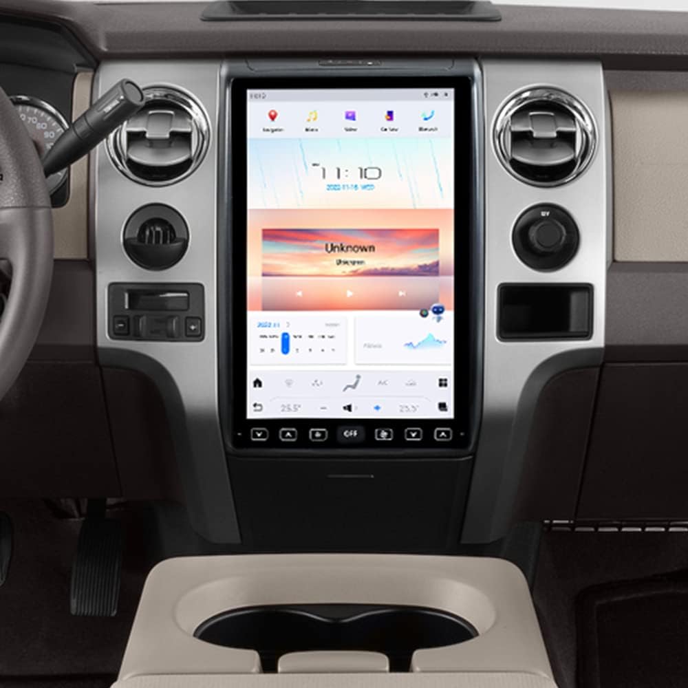 Ford F-150 2009-2014 Stereo Upgrade Tesla-Style Dash IPS Touch Screen Multimedia Player