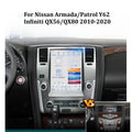 NISSAN Patrol/Armada Y62 2010-2020 Stereo Replacement Tesla Style Screen Built-in Carplay/Android Auto