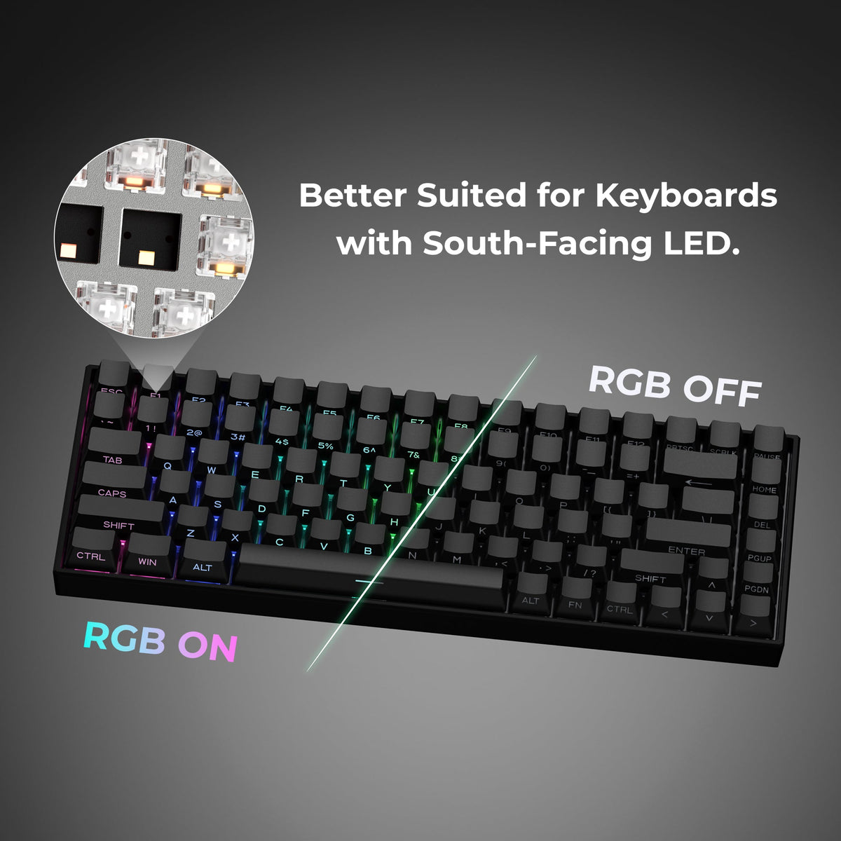 XVX Gradient Series 136-Key Side-Printed OEM Profile PBT Keycap Set