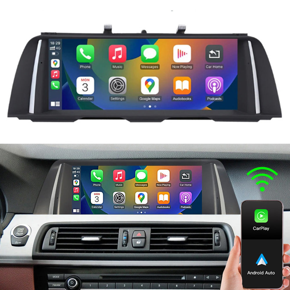 10.25 LINUX SCREEN BMW 5 SERIES F10 F11 2010-2017 UPGRADE Wireless Carplay/Android auto (CIC/NBT)