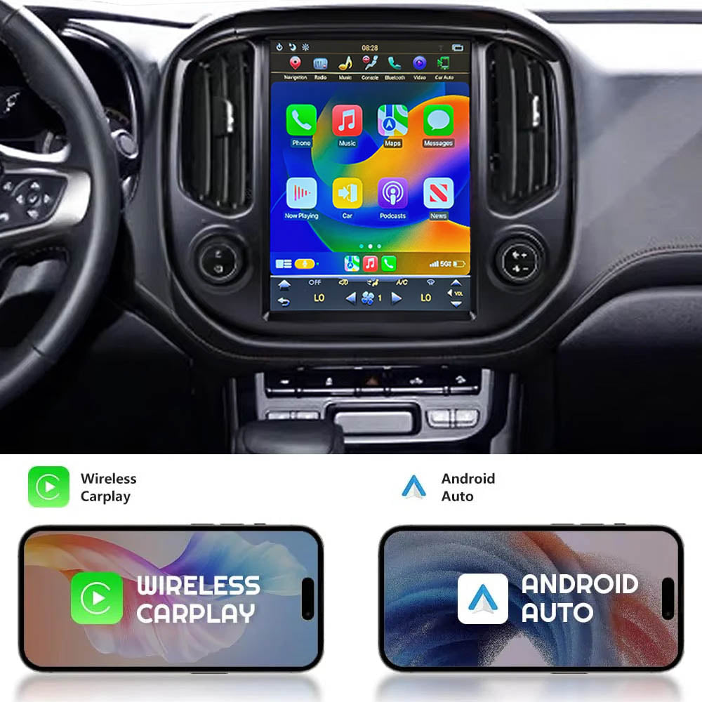 12.1 inch Android Car Radio for Chevrolet Colorado GMC Canyon 2015-2018 Stereo Replacement Tesla-Style Screen Built-in Carplay/Android Auto