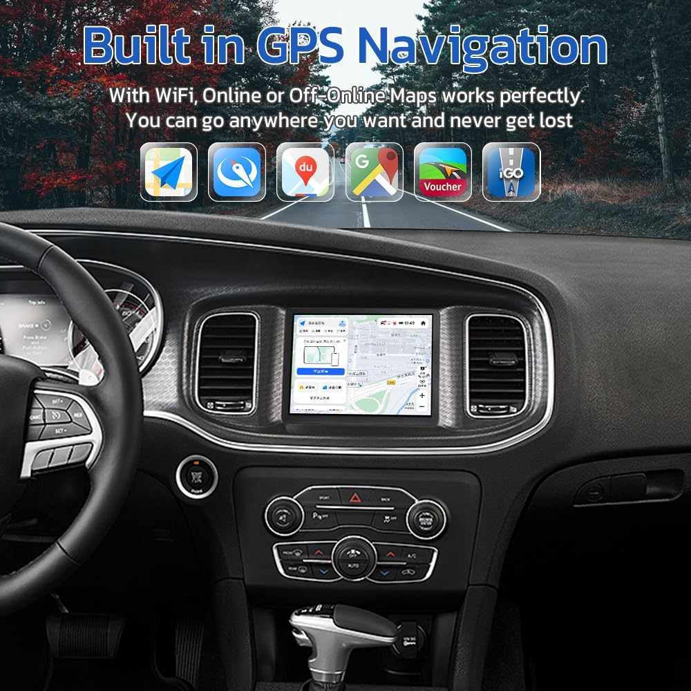 Dodge Charger/Challenger 2015-2019 HD Touch Screen Android 11-Wireless Carplay & Android Auto