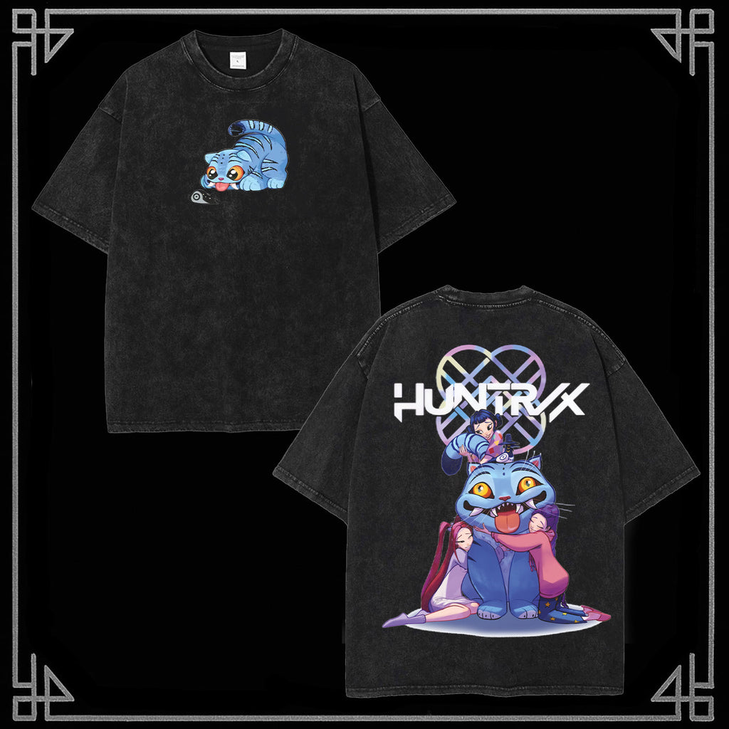 "Blue Tiger Huntrix" KPop Demon Hunter Tee [MMU]