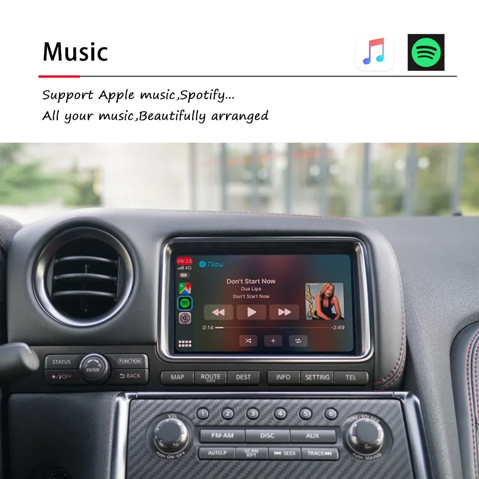Wireless Apple CarPlay Device for Nissan GT-R 2007-2016 IOS Car Play Android Auto Upgrade Module