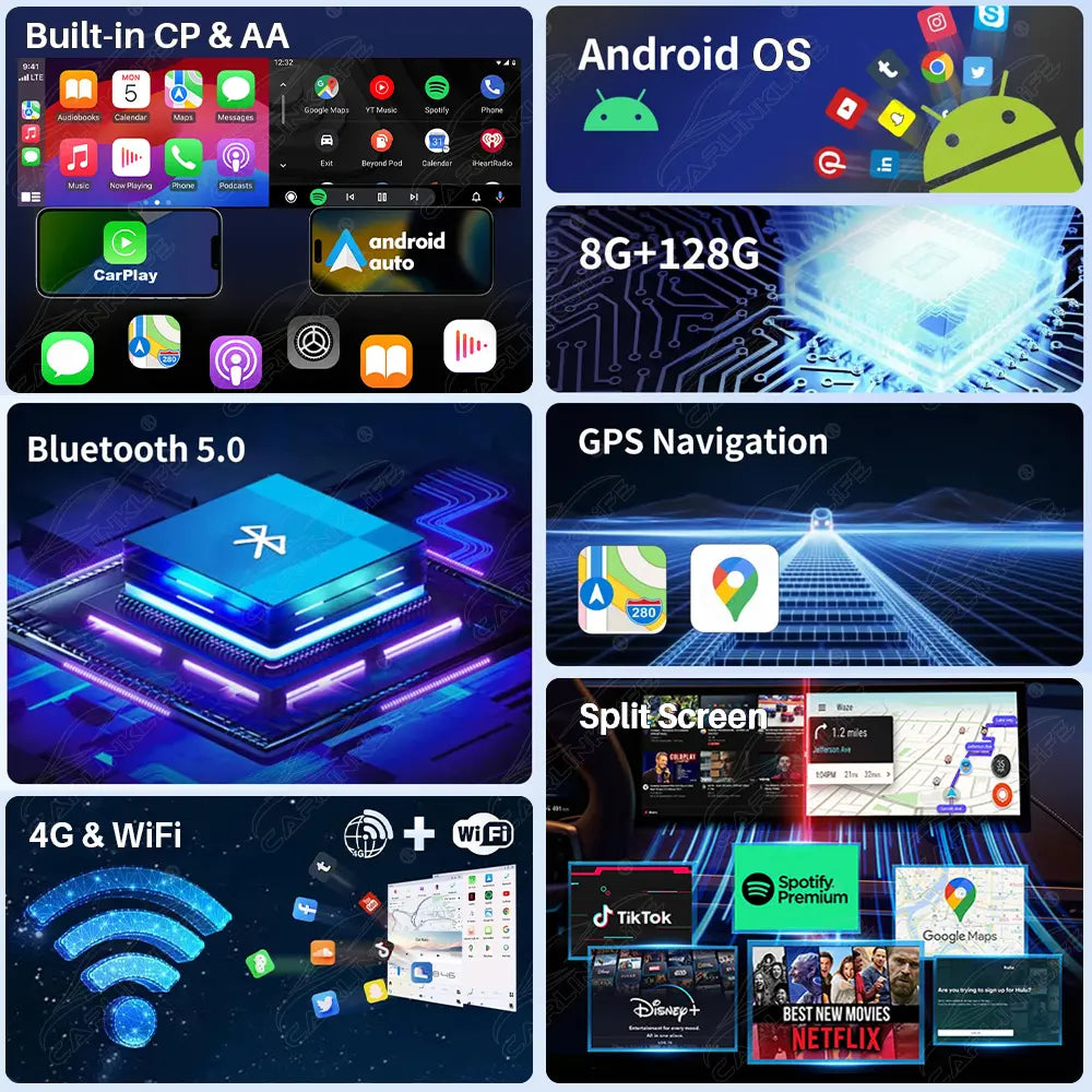Toyota 4Runner (2009–2024) 13.1" Android Screen Upgrade | Wireless CarPlay & Android Auto