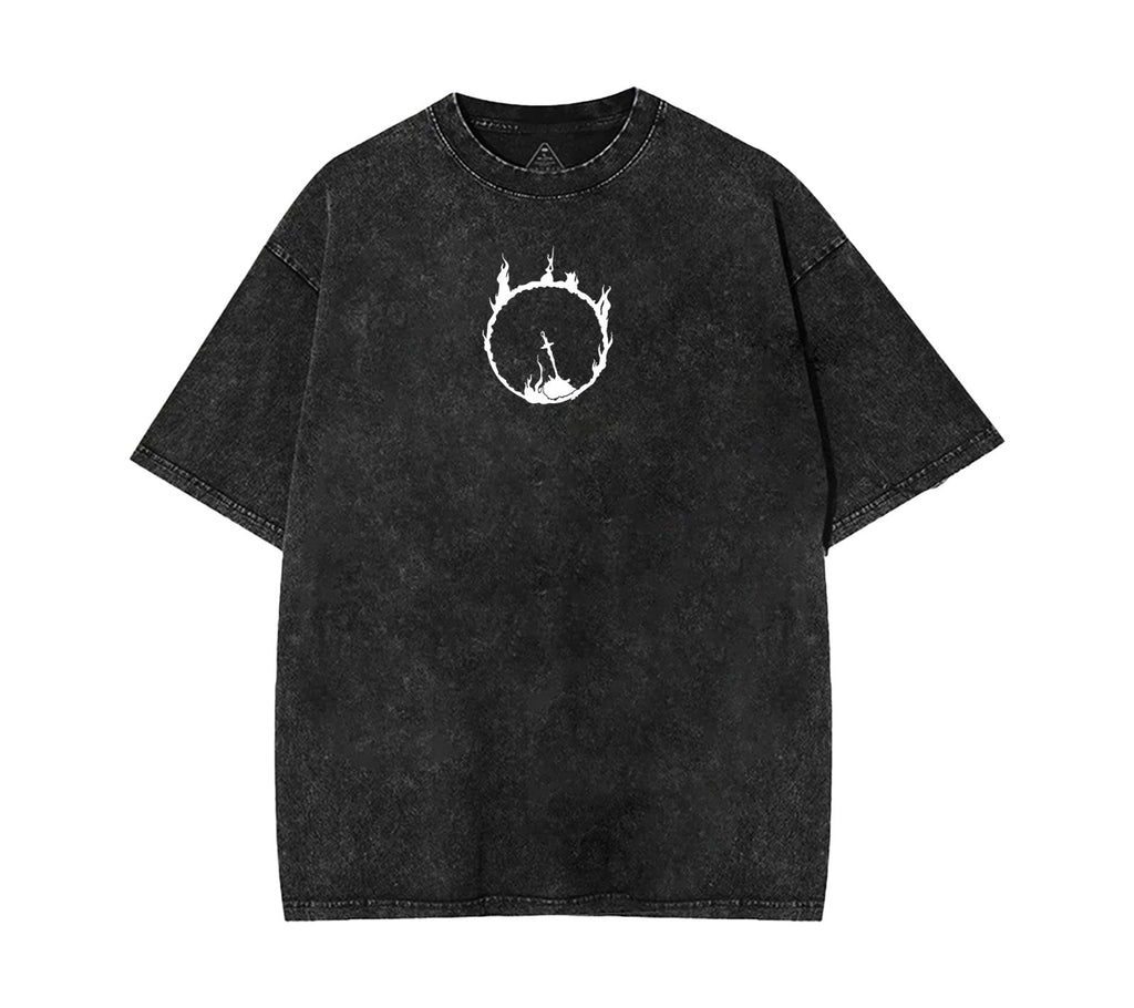 Dark Souls II Unisex Acid Washed Lightweight Cotton T-Shirt [TPR]
