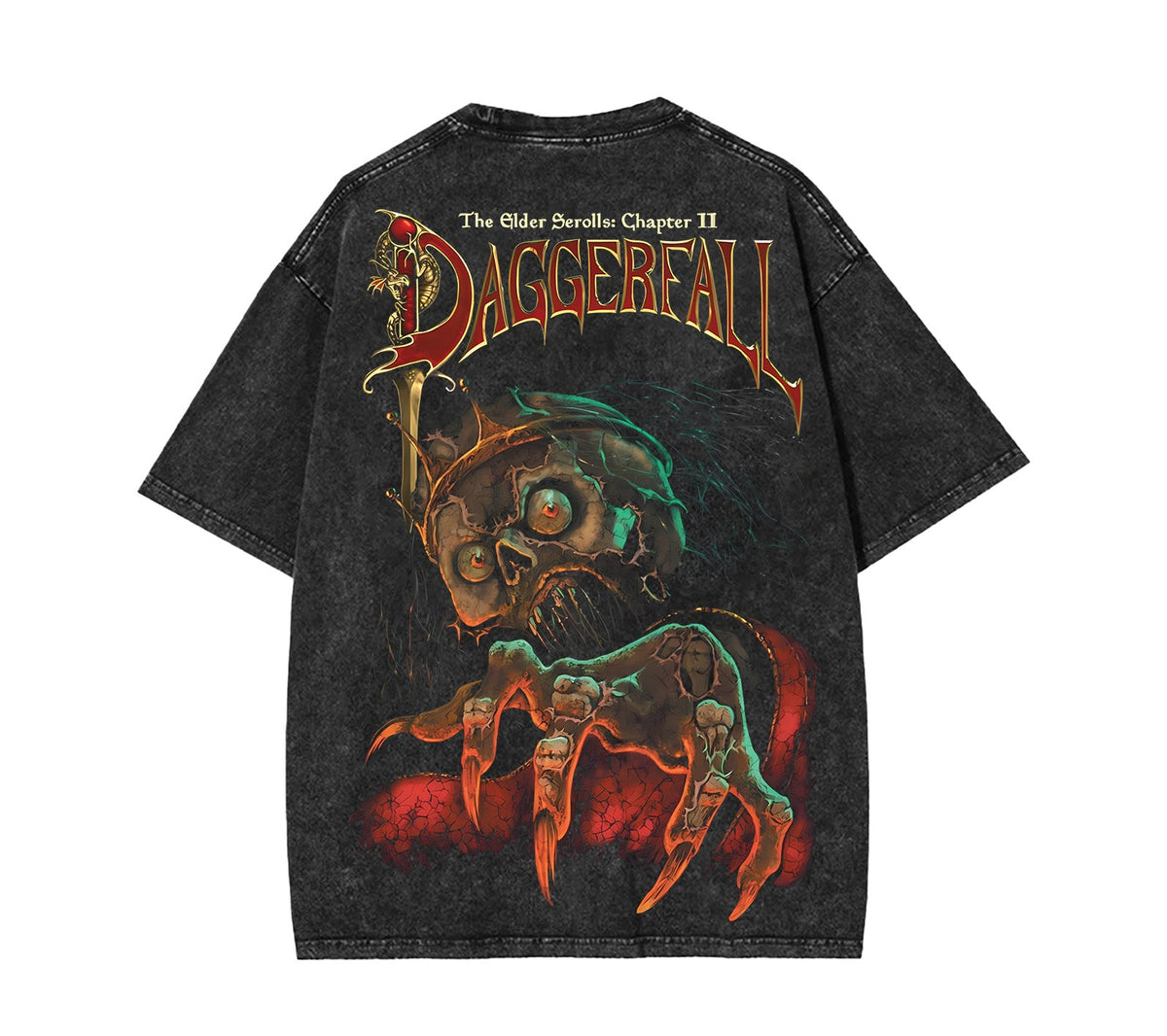 Retro Limited The Elder Scrolls II Daggerfall Game Washed Tee [TPR]