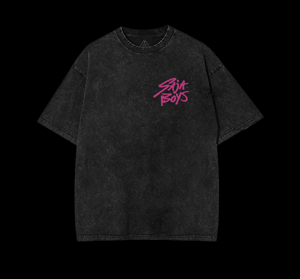 SAJA BOYS Oversized Tee – Kpop Demon Idol Graphic Shirt