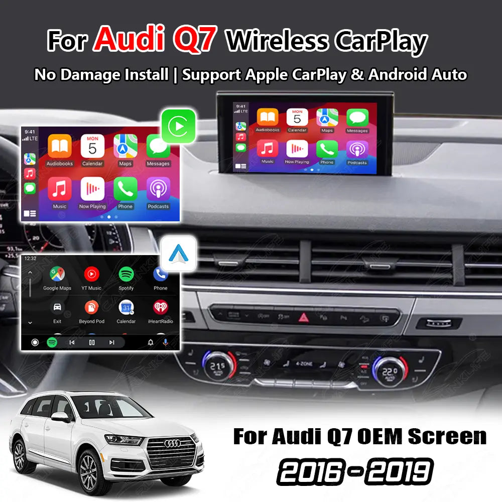 Wireless Apple Carplay & Android Auto for Audi Q7 2016-2019