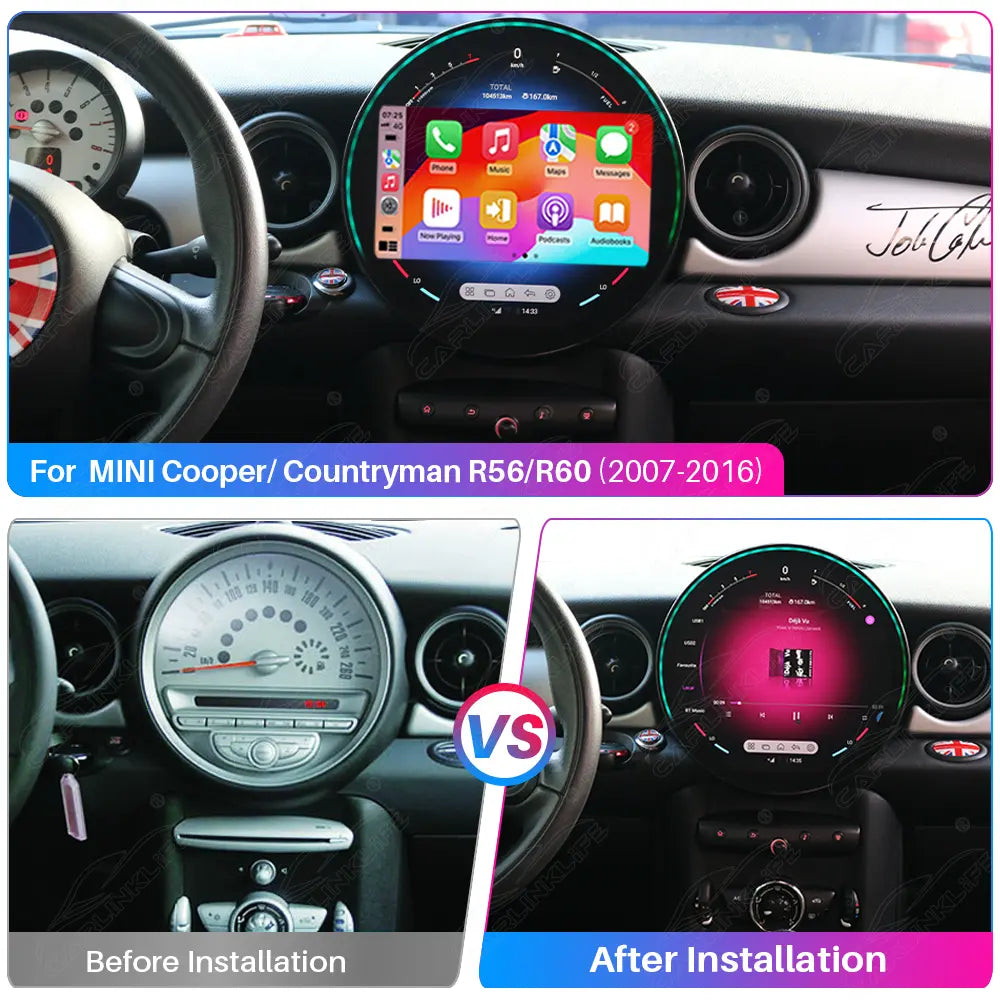11.8" Android Car Radio for BMW MINI Cooper/Countryman R56/R60 2007-2016 Car Stereo CarPlay Multimedia Player