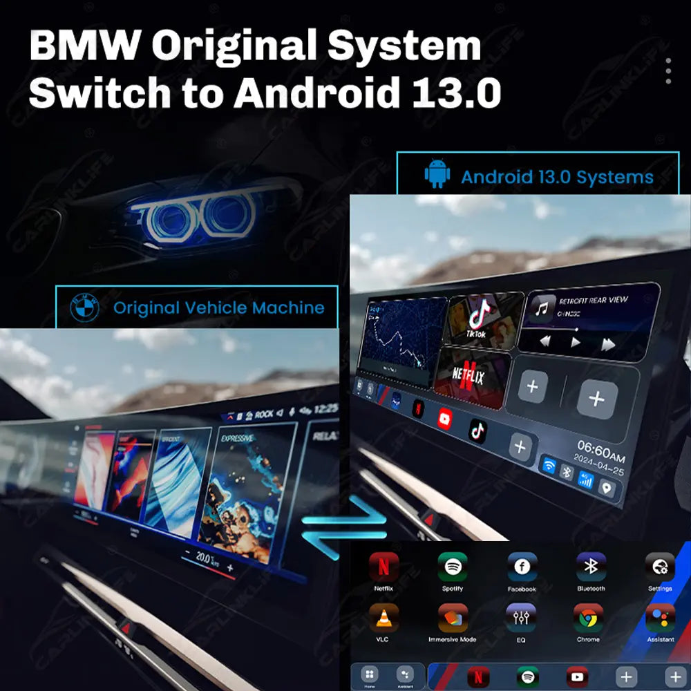 Carlinklife BMW AI Box Wireless CarPlay Adapter BMW Streaming Multimedia Magic Box
