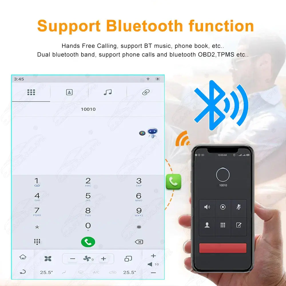 12.1 inch Android Car Radio for Maserati Ghibli 2014-2019 Stereo Replacement Tesla-Style Screen Built-in Carplay/Android Auto