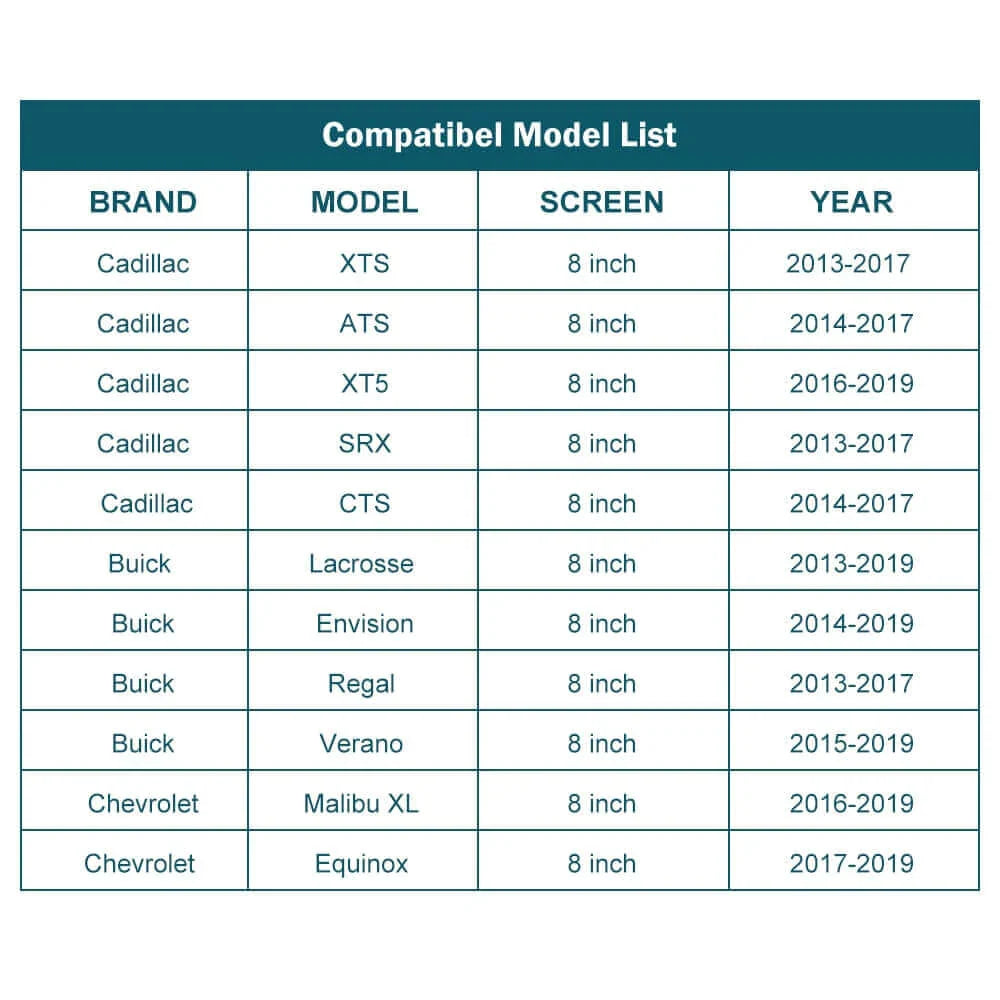 Wireless Apple CarPlay/Android Auto Upgrade Module for Cadillac XT5 XTS ATS SRX CTS 2016-2019 Buick Chevrolet