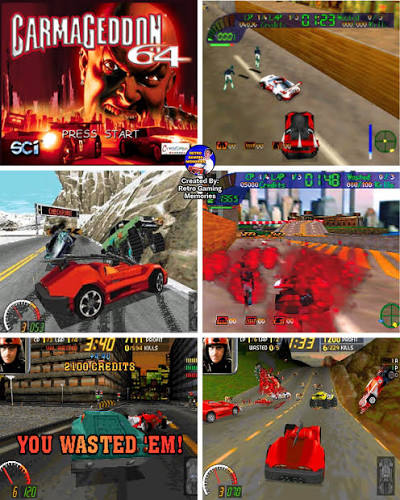 Carmageddon N64 Nintendo 64 Video Game Cartridge 2000