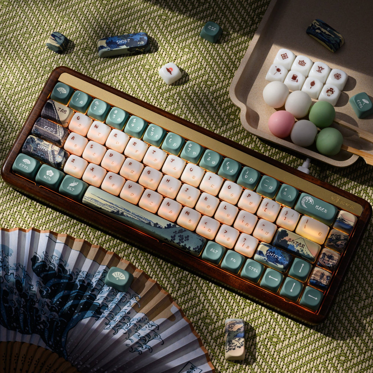 XVX U-kiyoe Fugaku (冨嶽) Series Glaze Textured MOA Profile Keycap Set