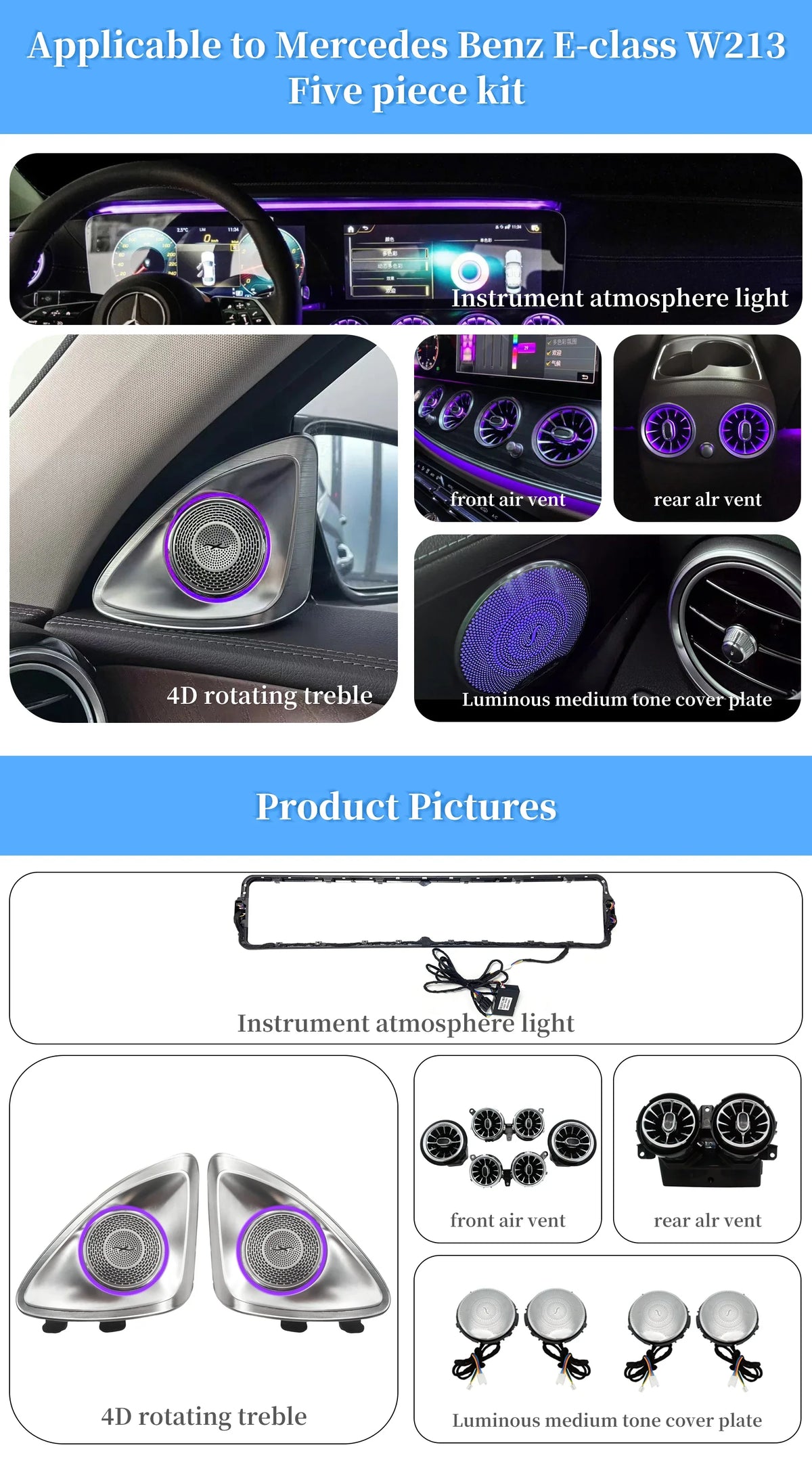 Mercedes-Benz E-Class W213 Ambient Light