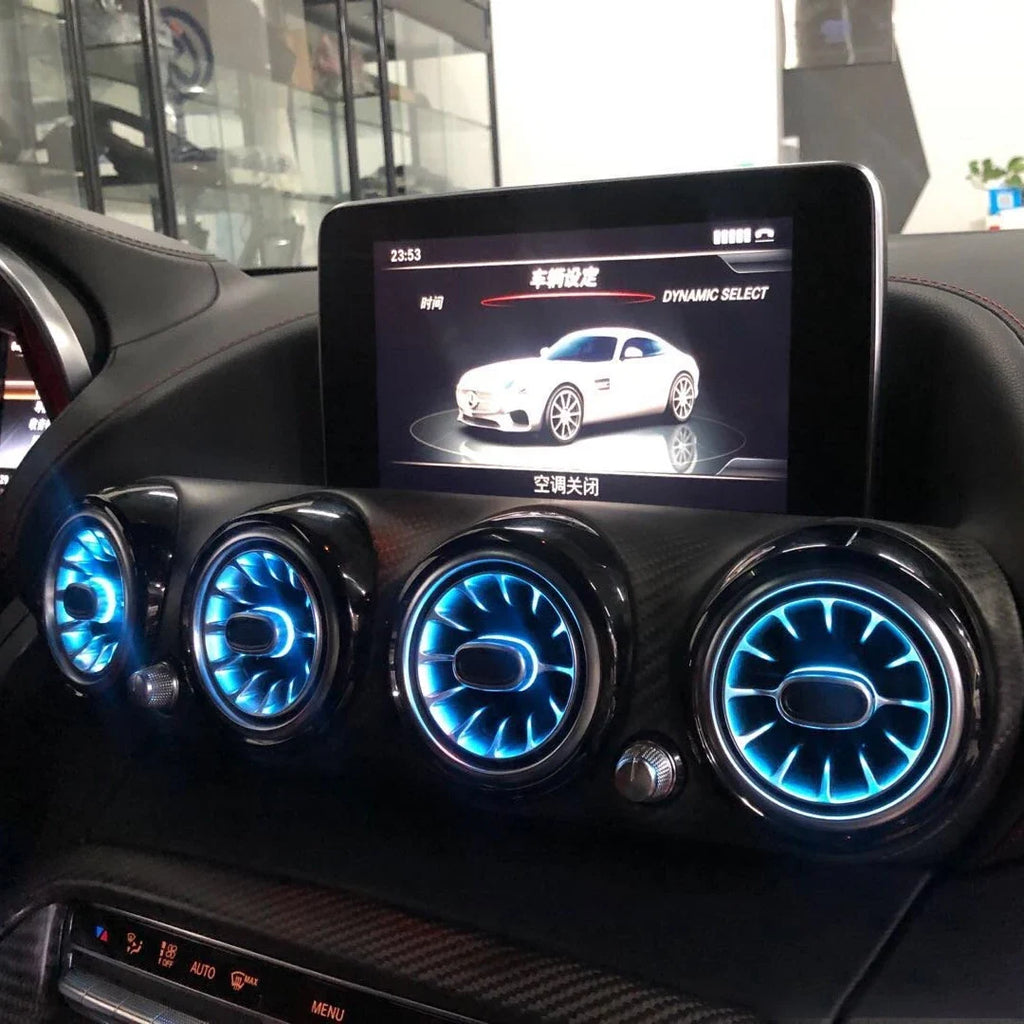 Mercedes-Benz AMG GT W290 2015-2018 64 Colors Ambient Light Front Air Vent Turbine