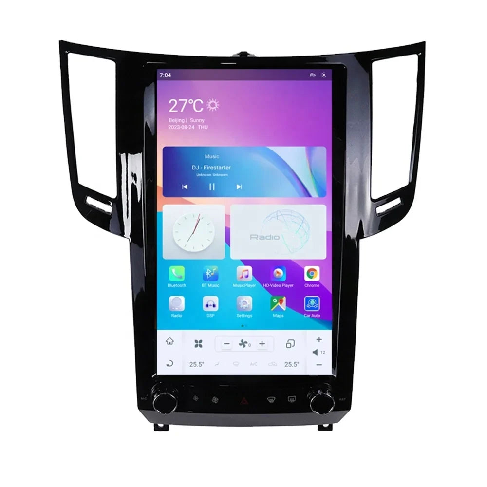 INFINITI QX70 QX70S FX35 FX37 FX50 2009-2016 Tesla-Style Touch Screen Car Radio GPS Navigation Player with CarPlay