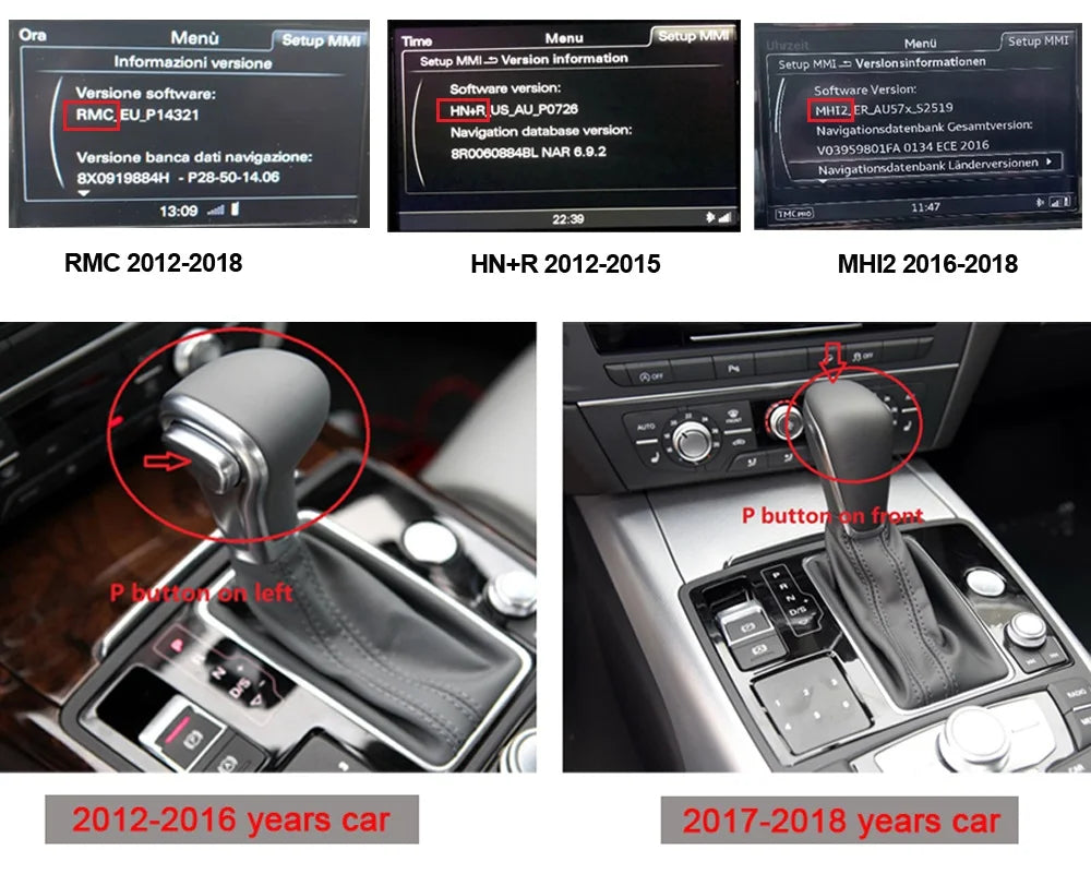 9" Android 13 Car Multimedia Touchscreen for Audi A6 C7 A7 2012-2018