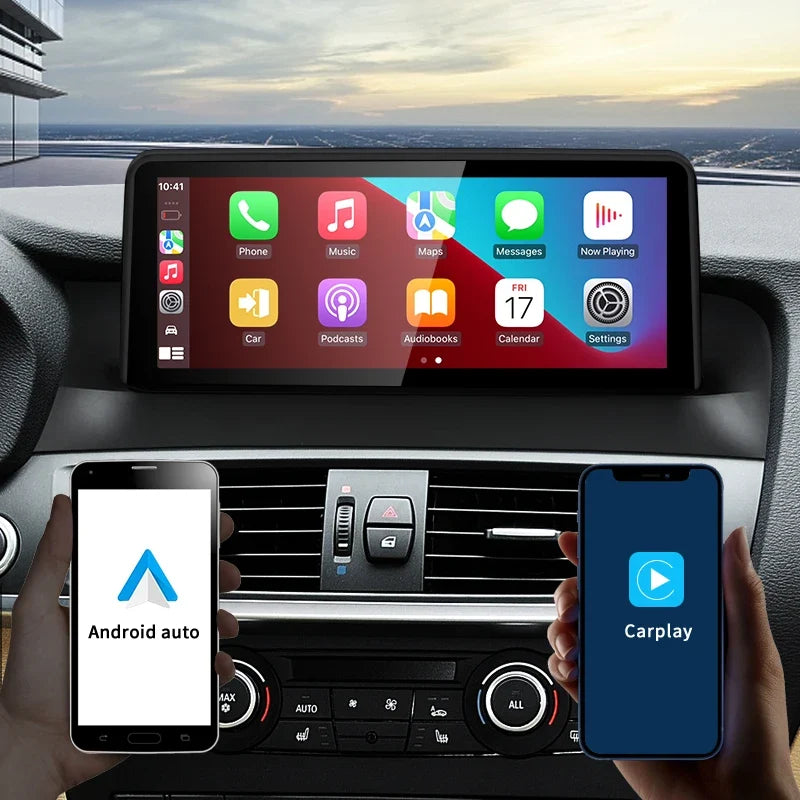 12.3"/10.25" Android Screen with Wireless Apple CarPlay & Android Auto for BMW X3/X4 (CIC/NBT/EVO)