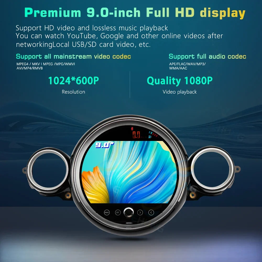 Android 13 Car Radio For BMW Mini Clubman Countryman R56/ R60/ F54/F55/F56 2007-2020