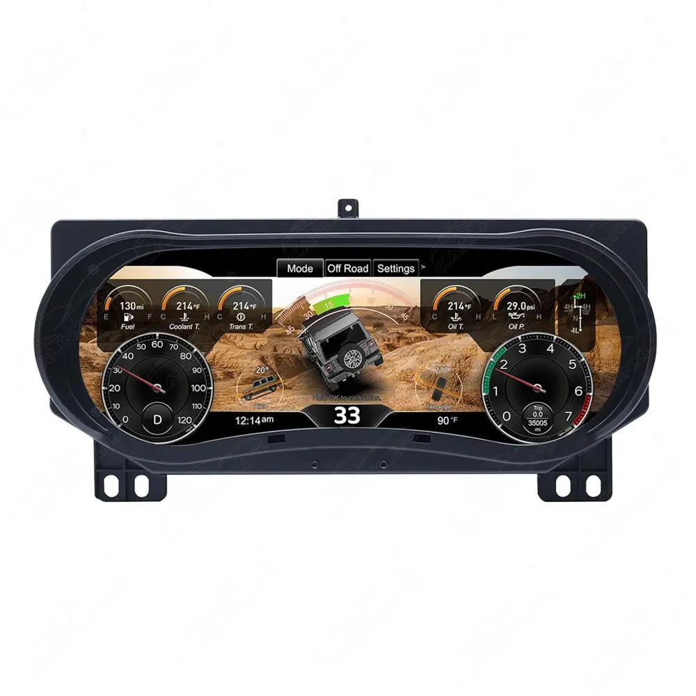 12.3" LCD Digital Cluster For Jeep Wrangler JK JL 2007-2023 Linux Dashboard Gauge Cluster