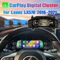 12.3" CarPlay LCD Digital Cluster For Lexus LX570 2016-2021 Linux Dashboard Gauge Cluster