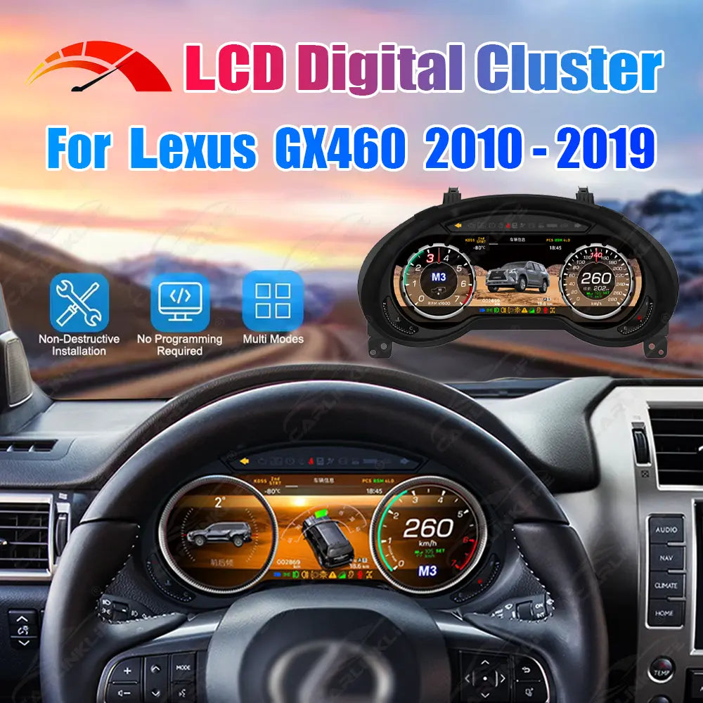 Lexus GX460 2010-2019 LCD Digital Cluster
