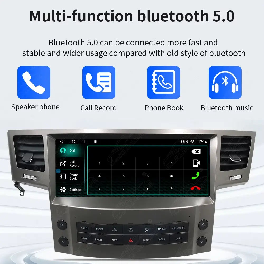 12.3 inch Android Car Radio For Lexus LX570 2007-2015 Car Stereo CarPlay Multimedia Player