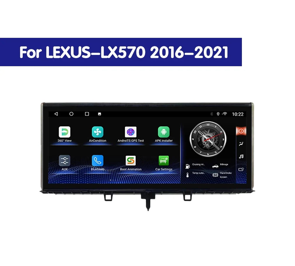 12.3'' Android Car Radio for Lexus LX570 2016-2021 Car Stereo CarPlay Multimedia Player