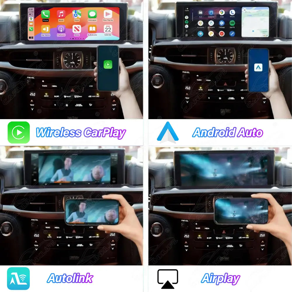 Wireless Apple Carplay & Android Auto for Lexus LX570 2016-2021