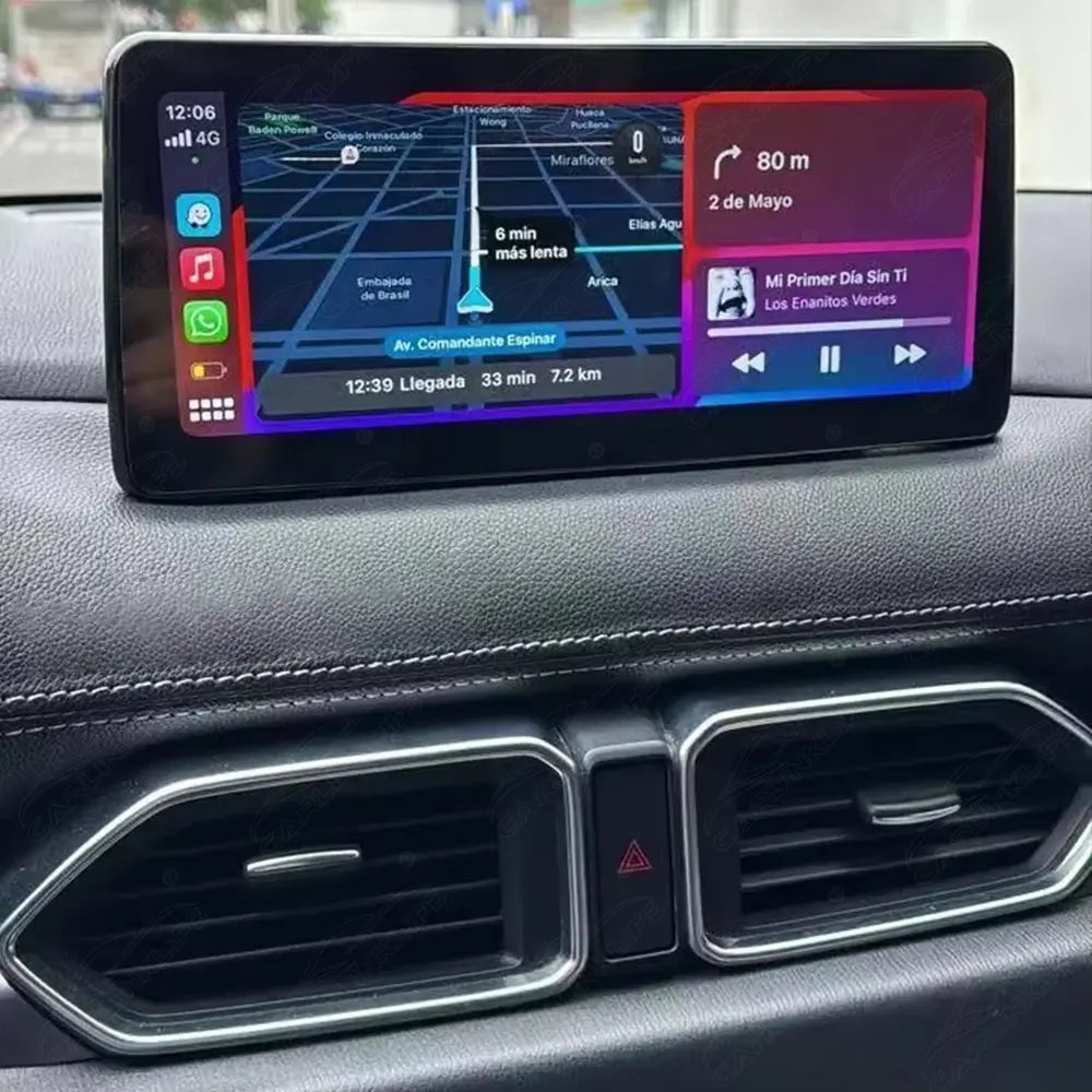 Mazda CX-5 CX-9 (2017–2021) 12.3" Android Car Screen Upgrade with Wireless CarPlay & Android Auto | Retains OEM System