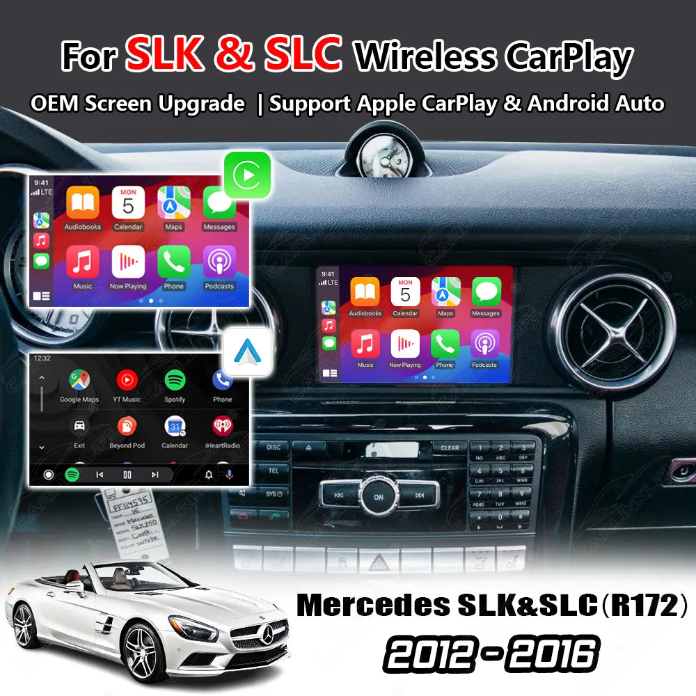 Wireless Apple Carplay & Android Auto for Mercedes Benz SLK / SLC R172 2012-2016