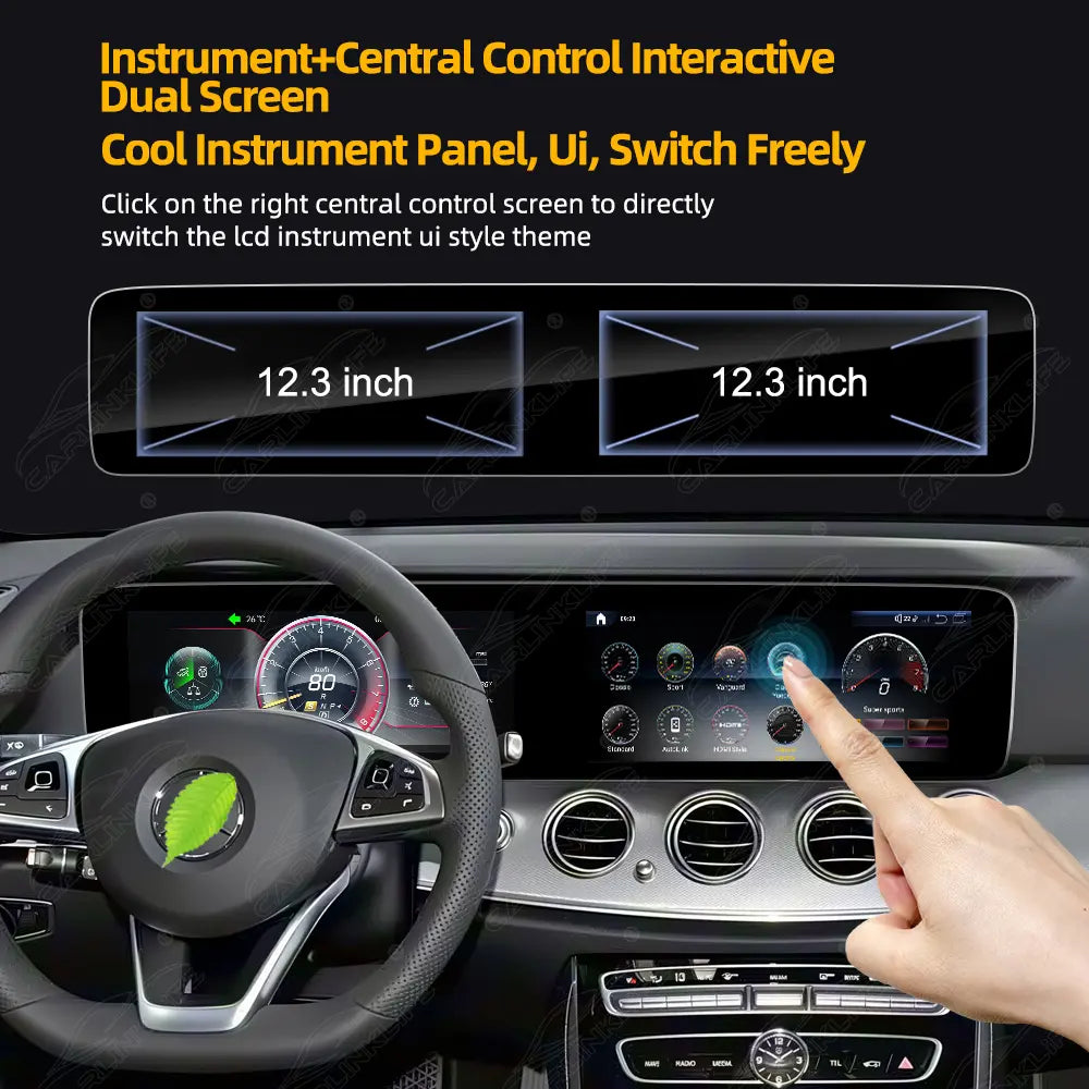 Mercedes-Benz E-Class W213 (2016–2020) 24.6" Digital Cluster & Android Screen Upgrade | Wireless CarPlay & Android Auto | Analog Cluster Only